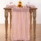 6-Pack Pink Cheesecloth Table Runner 120in – Spring Boho Wedding, Easter & Party Decor